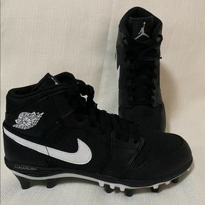 Nike Air Jordan Retro 1 TD Mid Football Cleats Blk